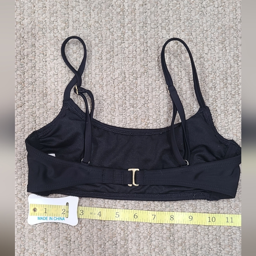Target Scoop Neck Black Bikini Top - Picture 3 of 6